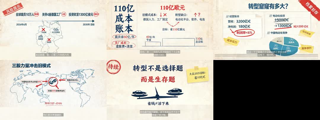 AI Video Factory 生成的视频分镜预览